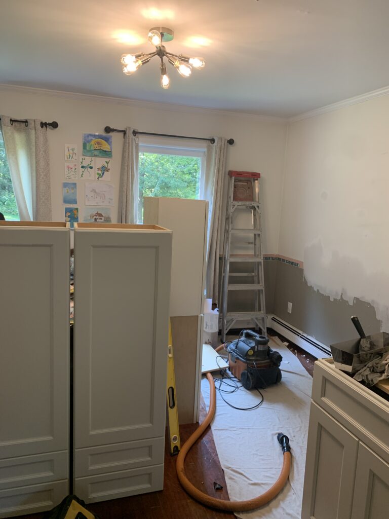 Homeschool room renovation in progress