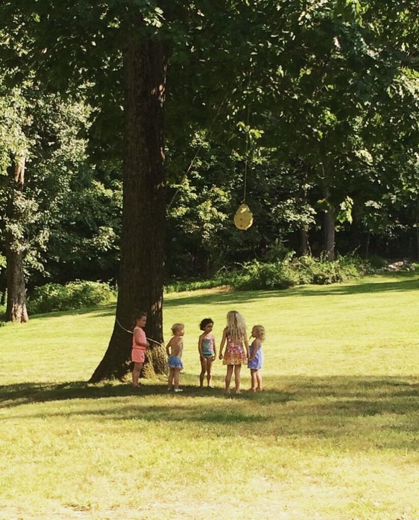 DIY beehive piñata pooh party