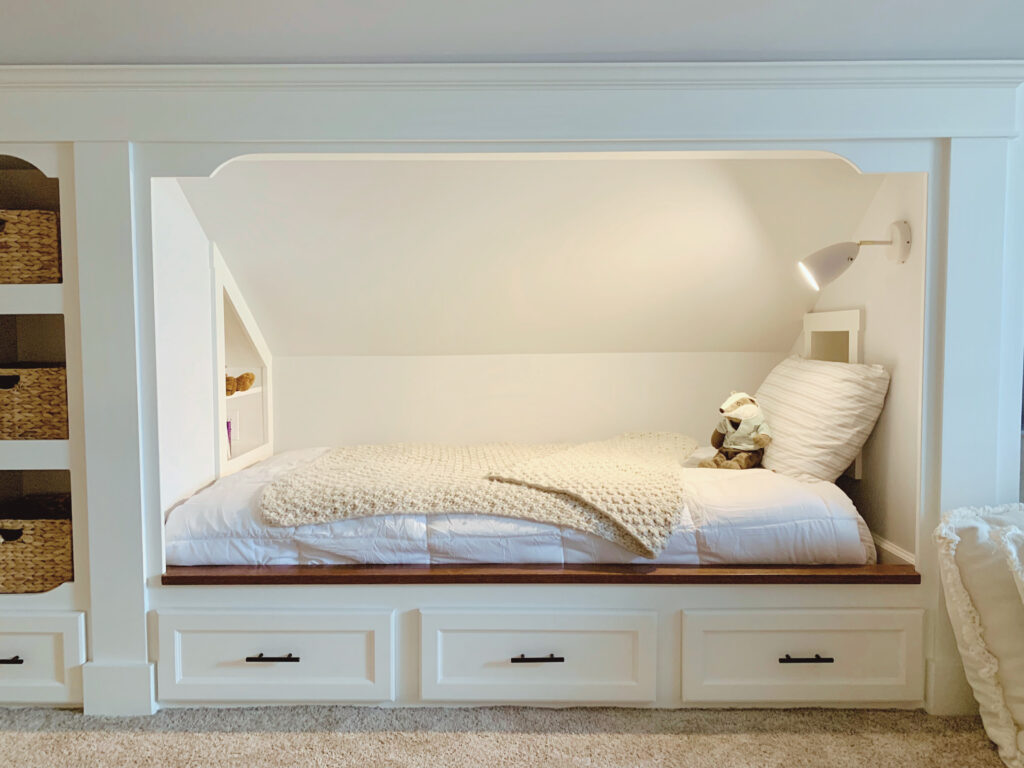 Attic built-in bed