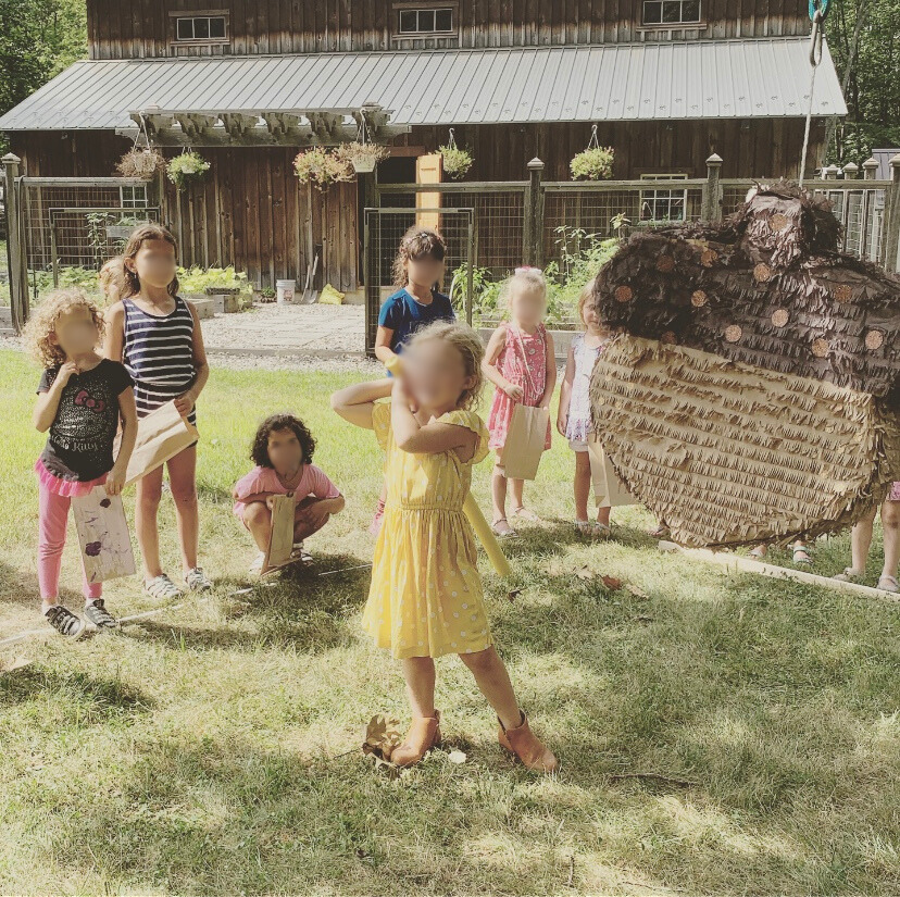 Woodland tea party acorn piñata