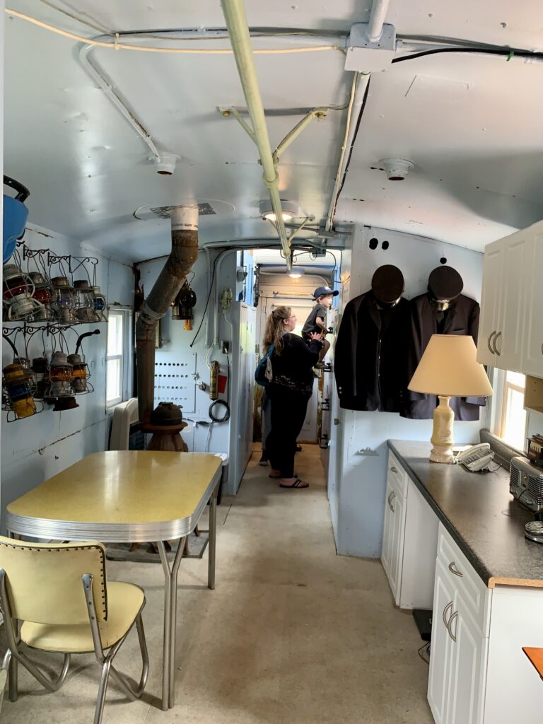 inside of train