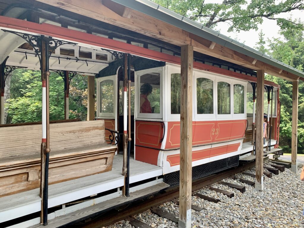 Old vintage train caboose