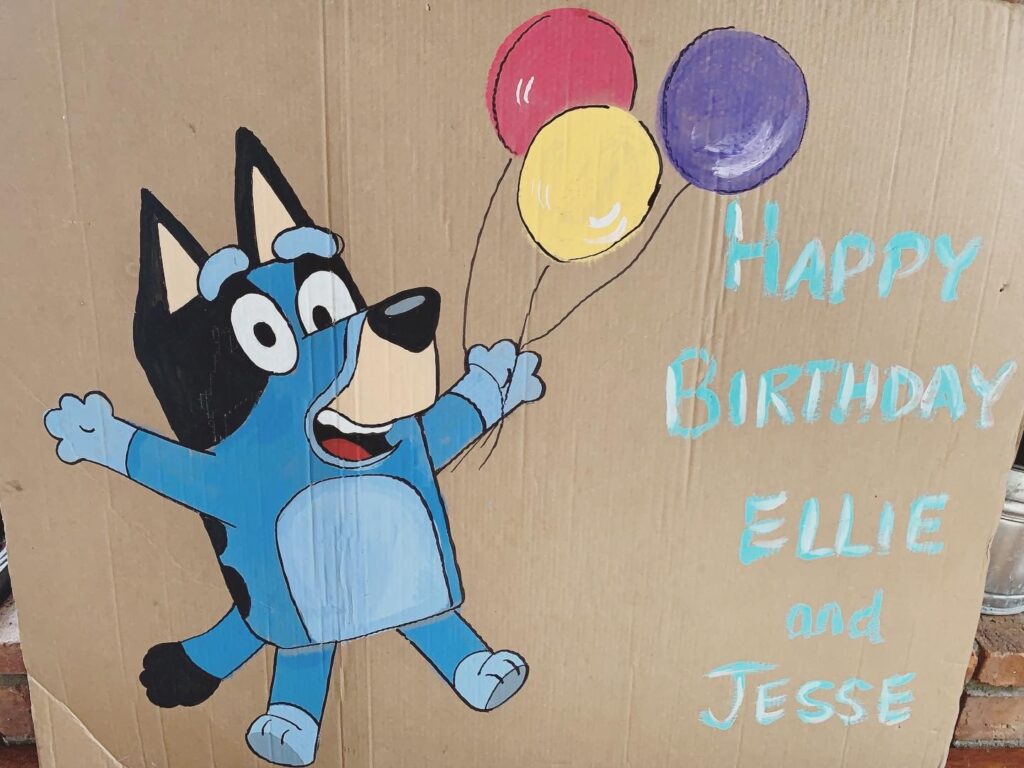 Adorable Bluey DIY character photo op