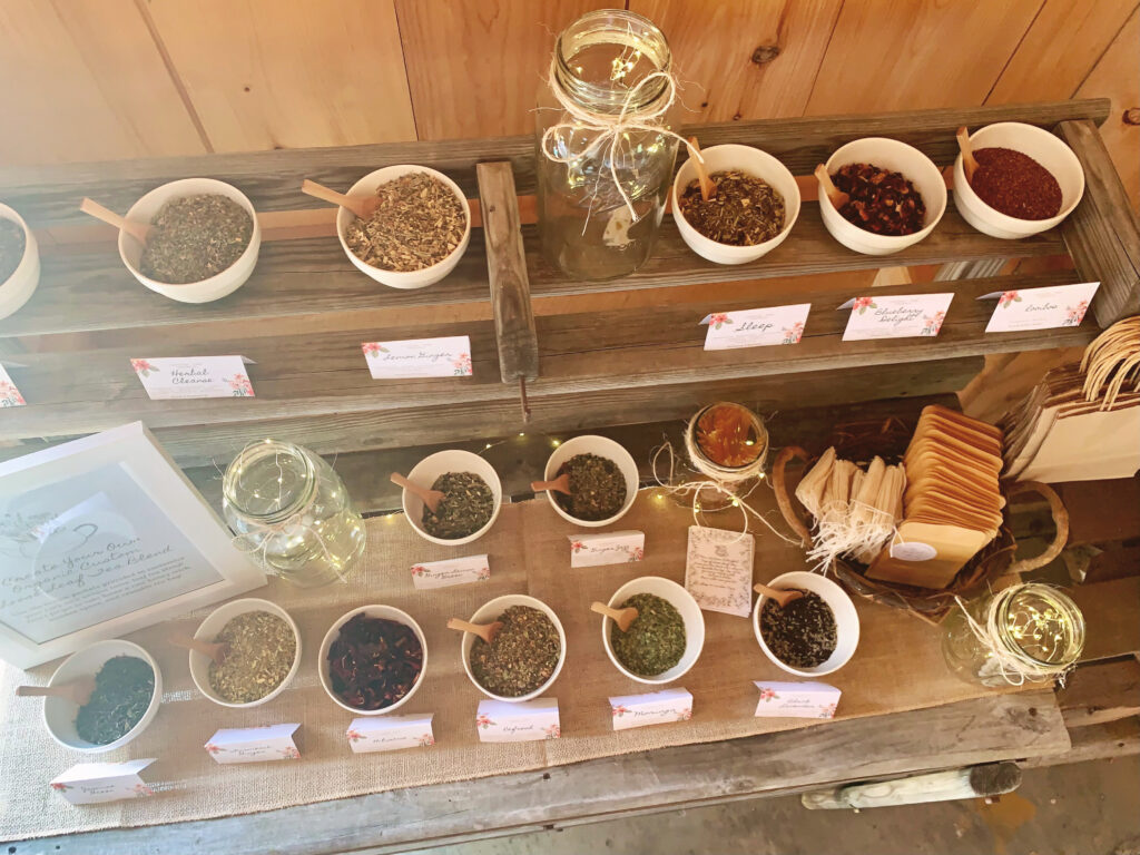 loose leaf tea bar b tidal shower activity